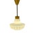 Vintage ceiling mounted / hanging fixture. Maker unknown and looks like scandinavian built. Translucent / frosted glass in...