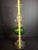 Antique Victorian Emerald Green Glass Kerosene Lamp Clear Star Base Scovill Queen Anne For Sale - Image 17 of 18