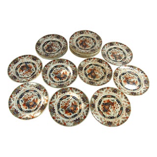 Victorian Ashworth Ironstone Plates, Set of 20 For Sale
