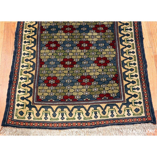 Textile Nazmiyal Collection Vintage Israeli Bezalel Rug For Sale - Image 7 of 11