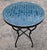 Moroccan 24" Blue Petrol Moroccan Mosaic Table For Sale - Image 3 of 7