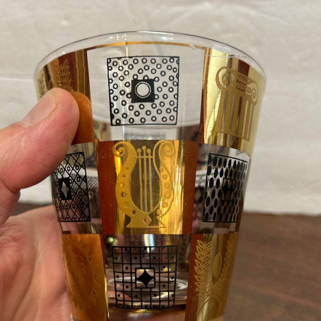 Georges Briard Mid Century Modern Flared Lowball Rocks Cocktail Glasses ...