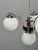 1930s Czech Art Deco Chandelier with Four Opaline Glass Shades, 1930s For Sale - Image 5 of 15