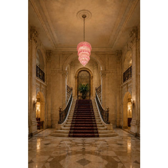 Pink Murano Glass Chandelier, 1980s For Sale - Image 14 of 18