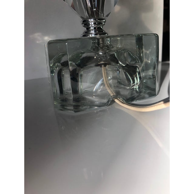 1970s Faceted Crystal Desk Lamp For Sale - Image 12 of 15