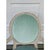 French Provincial A French Country Classic | Louis XVI Fauteuil in Soft Celadon Velvet For Sale - Image 3 of 10