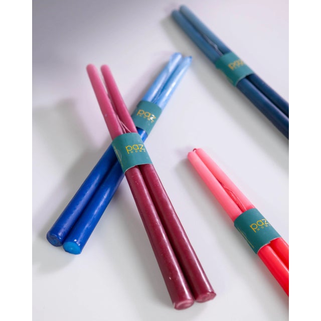 These beautiful hand dipped ombre beeswax candles are made by master candle makers Jose and Petra Hernandez in Teotitlan...