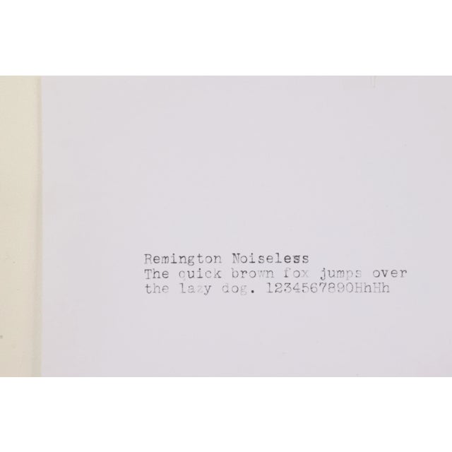 Refreshed Remington Noiseless Model 7 Typewriter - Desktop Model For Sale - Image 10 of 10