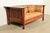 Stickley Stickley Mission Arts and Crafts Cherry Wood Prairie Spindle Settle Sofa For Sale - Image 4 of 15