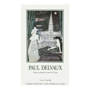 1988 Paul Delvaux Isy Brachot Gallery Poster