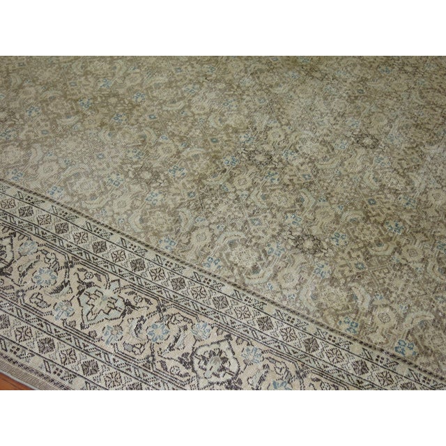 Antique Zabihi Collection Persian Tabriz Room Rug For Sale - Image 10 of 12