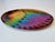 Glass Vintage Fiala Design Works Hand Painted Abstract Art Glass Plate For Sale - Image 7 of 10