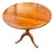 1990s Theodore Alexander British Colonial Campaign Tripod Side Table With Brass Inlay For Sale