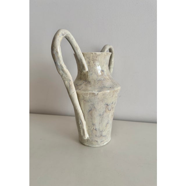 Not Yet Made - Made To Order White Contemporary Ceramic Vase in a Rustic Antique-Inspired Form, Blending Wabi-Sabi and Minimalist Aesthetics. For Sale - Image 5 of 9