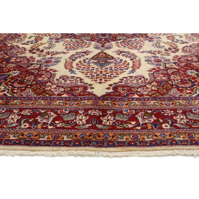 Vintage Persian Khorassan Rug - 09'07 X 12'09 For Sale - Image 4 of 7