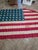 American Early 20th C Cotton American Flag With Patina For Sale - Image 3 of 18