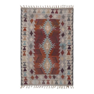Vintage Anatolian Turkish Kilim Rug 3'4'' X 5' For Sale
