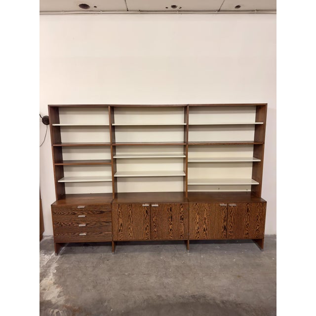 Vintage Free-Standing Made-to-Measure Wall Unit in Wengé Wood by Cees Braakman for Pastoe, 1960s For Sale - Image 12 of 14