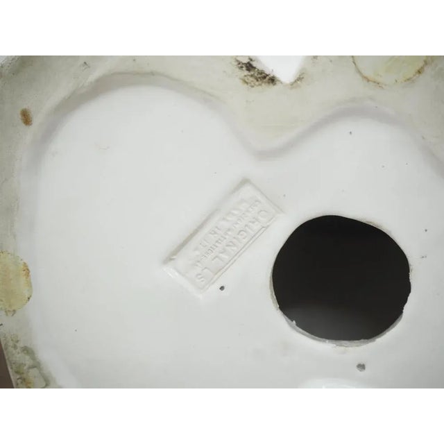 Vintage Man and Woman Porcelain Bust, Sculpture, Italy, 1980s For Sale - Image 12 of 13