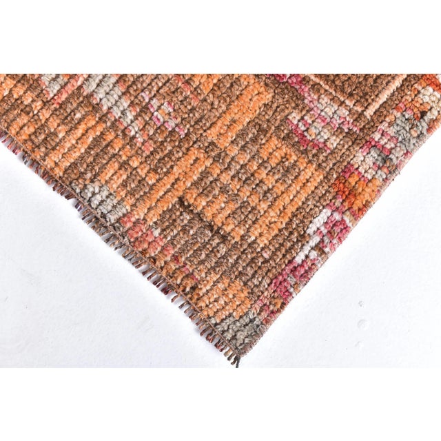 Vintage Runner Rug in Wool For Sale - Image 9 of 12