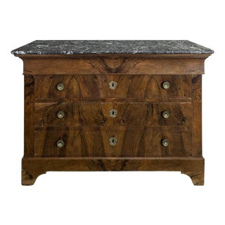 Restoration Chest of Drawers in Flame Mahogany Veneer For Sale