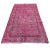 Textile Distressed Turkish Over-Dyed Pink Rug in Wool, 1970s For Sale - Image 7 of 11