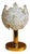 Vintage Murano Crystal and Brass Table Lamp, 1960s For Sale