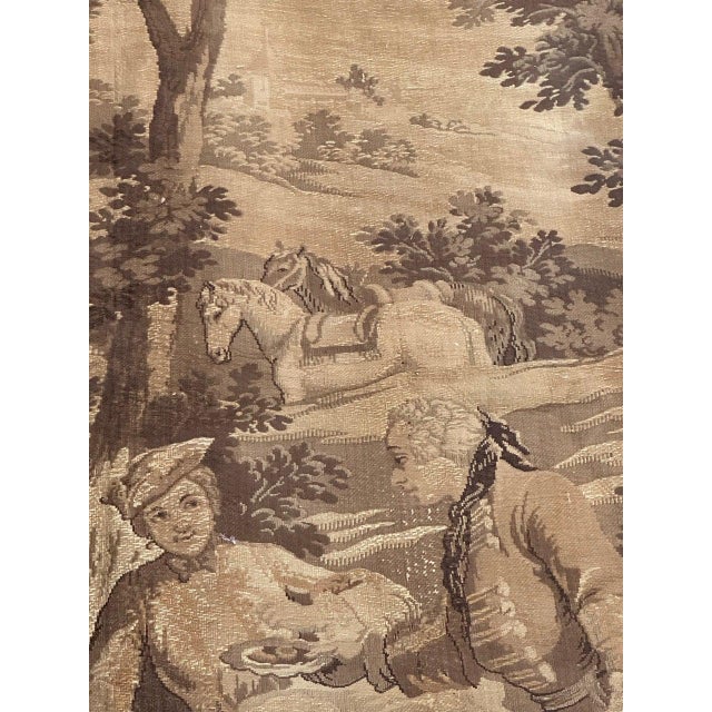Antique French Jacquard Tapestry Panel in the style of Aubusson, 1920s For Sale - Image 15 of 18