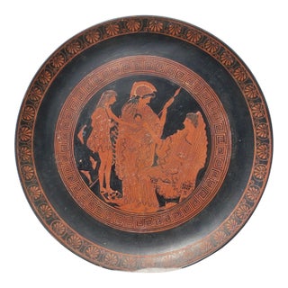 Greek Studio Plate of Thesus in the Realm of Ampfilicites Late 20th For Sale