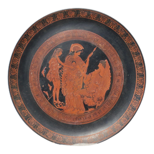 Greek Studio Plate of Thesus in the Realm of Ampfilicites Late 20th