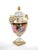 A magnificent antique German Meissen porcelain covered urn dating to the early to mid-19th century, showcasing the...