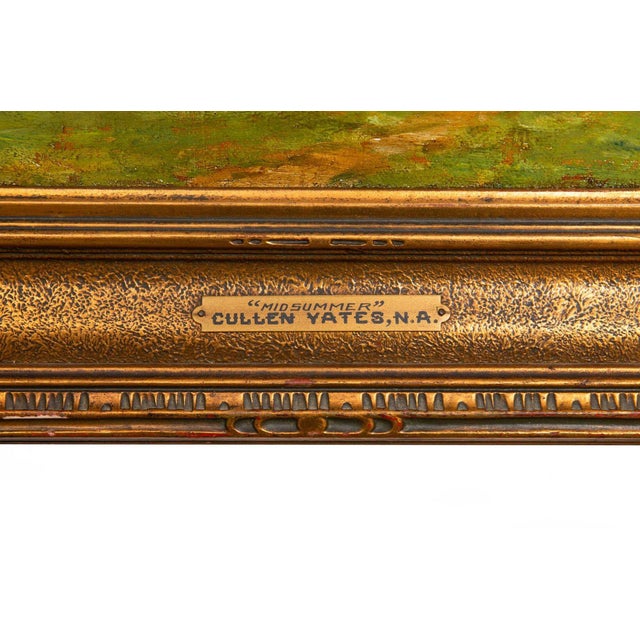 American Tonalist Impressionist Painting “Midsummer” by Cullen Yates For Sale - Image 12 of 18