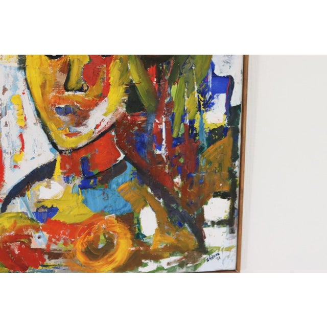 S. Nilsen, Figure Composition, 1971, Oil on Canvas, Framed For Sale - Image 16 of 18