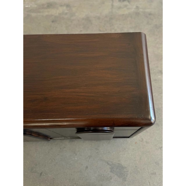 1980s Arched Oak Dresser For Sale - Image 4 of 11