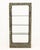 Adrian Pearsall "Goop" Etagere, bronzed textured resin and wood with three smoked glass shelves. 76.25" H x 36.75" x...
