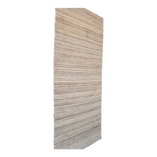1980s Small Flatwoven Beige Rug For Sale