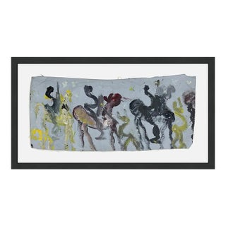 Late 20th Century Purvis Young Horsemen (Original Mixed Media Painting on Cloth) For Sale