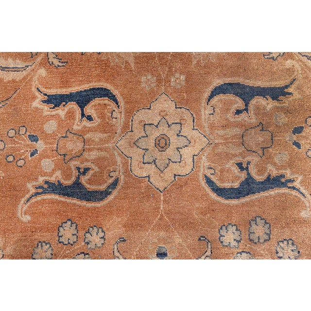 Fine Antique Persian Meshad Handmade Wool Rug For Sale - Image 9 of 10