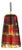 Tartan by Oggetti Mouth-Blown Venetian Glass Pendant Light, Amber Gunmetal For Sale