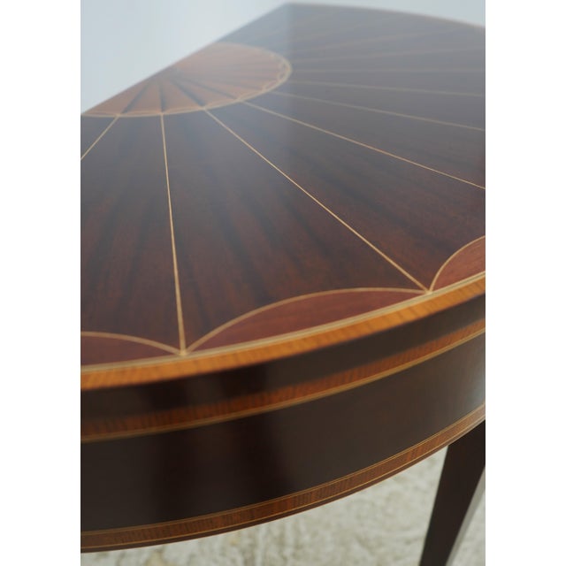 Stickley Colonial Williamsburg Inlaid Mahogany Console Table For Sale In Philadelphia - Image 6 of 12