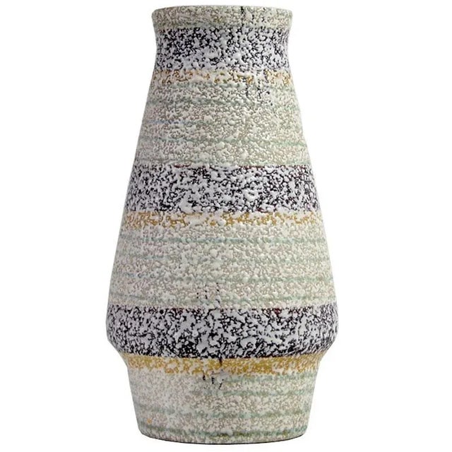 Gray Vintage Pastel Ceramic Vase from Bay Keramik, 1970s For Sale - Image 8 of 8