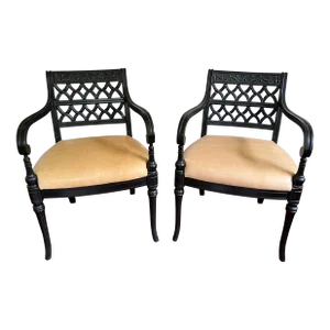Late 20th Century Regency Style Chairs - 3 Pairs
