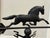 Vintage Full-Bodied Running Horse Weathervane on Painted Wood Display Base For Sale - Image 11 of 18