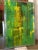 Green Large Green Abstract Oil Painting on Board by Artist Paulden 72” X 48” For Sale - Image 8 of 12