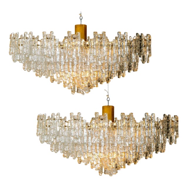 Large Seven Tier Sculptural Ballroom Chandelier by JT Kalmar For Sale