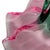 Murano Style Sommerso Art Glass Ruffled Centerpiece Bowl Pink Green 20" For Sale - Image 12 of 17