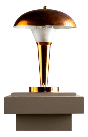 Art Deco "Mushroom" Copper Table Lamp, around 1920/30