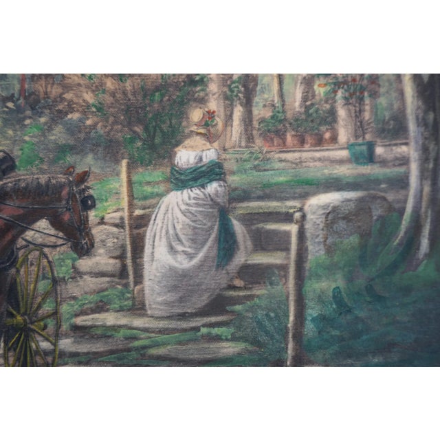 Rare 19th Century Watercolor and Platinotype -- Coming Home by Edward Lamson Henry For Sale - Image 4 of 6