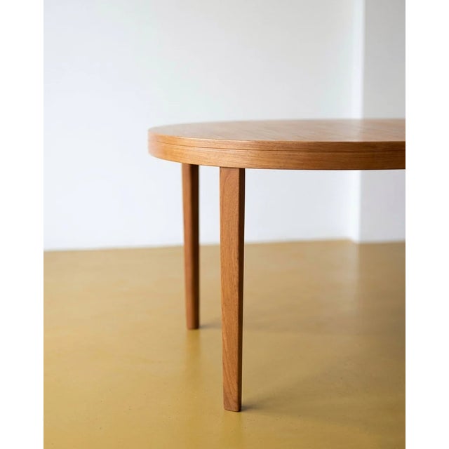 Vintage Swedish Tibro Oval Table in Teak, 1950s For Sale - Image 4 of 8