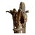 Neoclassical Urn on Marble Base – Late 19th to Early 20th Century Patinated Metal (C. 1880–1920) For Sale - Image 4 of 5